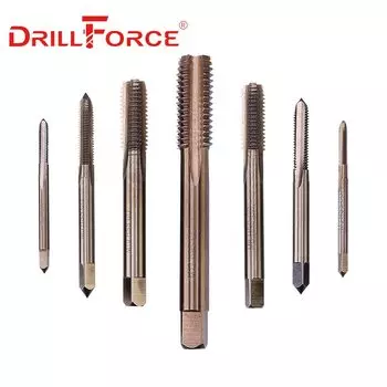 DRILLFORCE Метчики для резьбы M2-M12