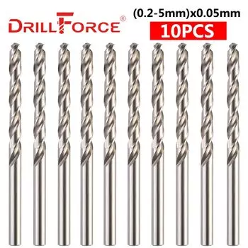 DRILLFORCE Спиральные сверла HSS M2 0,2-5 мм