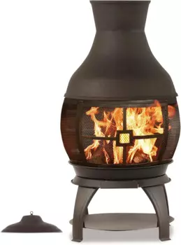 Дровяной камин Chimenea, открытый круглый деревянный камин для костра