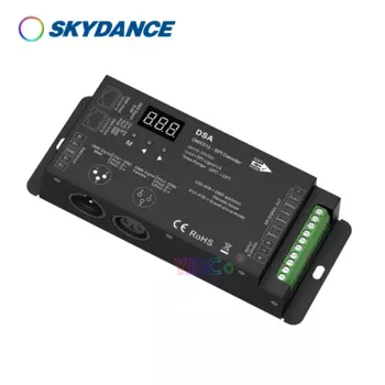 DSA RGB RGBW IC pixel DMX512 to SPI декодер DMX преобразователь сигнала WS2812 WS2815 фотоконтроллер 5V-24V 12V 2,4G RF пульт дистанционного управления