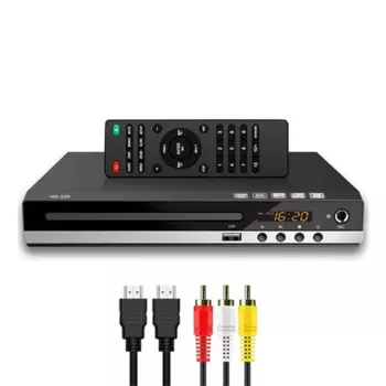 DVD-плеер для ТВ с HDMI-совместимым AV-выходом, домашний SVCD-проигрыватель, все регионы, свободный проектор для домашней стереосистемы