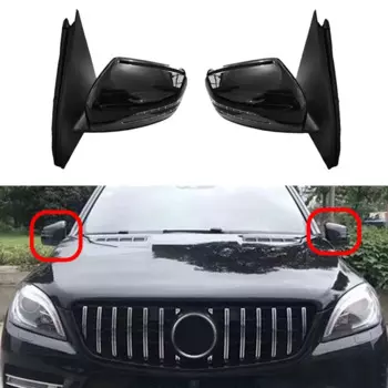 Дверное зеркало заднего вида в сборе для Mercedes Benz W166 ML166 ML300 ML350 ML400 2012-2015, мощное складное зеркало