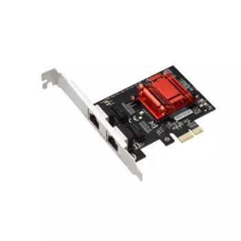 Двухпортовая гигабитная PCI-E сетевая карта Ethernet 10/100/1000 Мбит/с, Intel-чип, стандартный адаптер локальной сети для настольной LAN-карты, игровая PCI-E карта