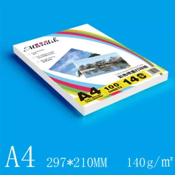 Двухсторонняя бумага для струйной печати, 140 г, A4, 100 листов, матовая фотобумага для струйной печати с покрытием, бумага для печати, цветная бумага для принтера