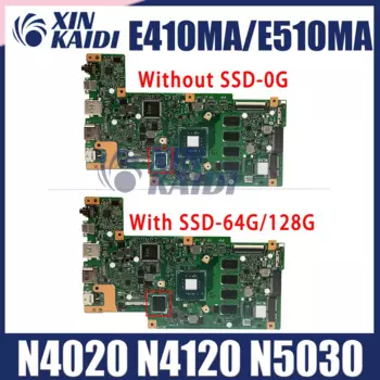 E410MA Материнская плата для ноутбука Asus E410MAS E510MA E410 E510M Материнская плата с N4020 N4120 N5030 4G/8GB-RAM 64G 128G SSD