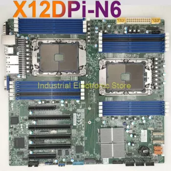 E-ATX двухсторонняя серверная материнская плата LGA-4189 256 ГБ C621A 14XSATA 3 DDR4-3200 МГц для Supermicro X12DPi-N6