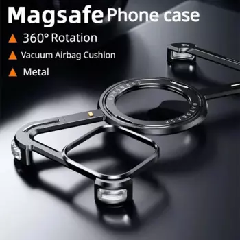 Eary Z-образная Безрамная фотовспышка для iPhone16 Pro Max/Plus/15 14 13 12 16 Magsafe Металлическая Крышка Магнитные вращающиеся на 360 ° стойки