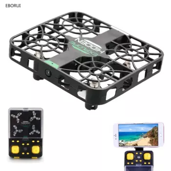 EBORUI Радиоуправляемый Дрон Wi-Fi FPV 2,4G 6-осевой гироскоп 3D флип МП HD камера крепкая конструкция удерживание высоты мини Радиоуправляемый квадрокоптер Дрон