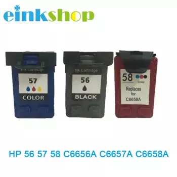 Einkshop совместимый картридж с чернилами C6656A C6657A C6658A для HP 56 57 58 для hp Officejet J5500 серии все-в-одном J5508 J5520