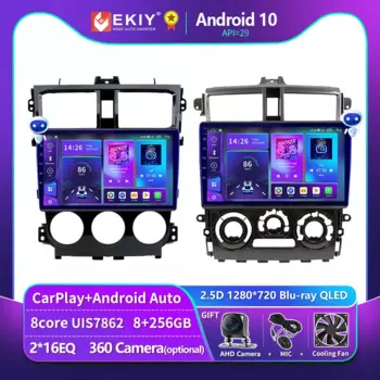 EKIY T900 для Mitsubishi Colt Plus 2007-2018 Автомобильный радиоприемник Стерео Навигация GPS Android 10 Мультимедийный плеер Auto Carplay без аудиоустройства 2 DIN DVD