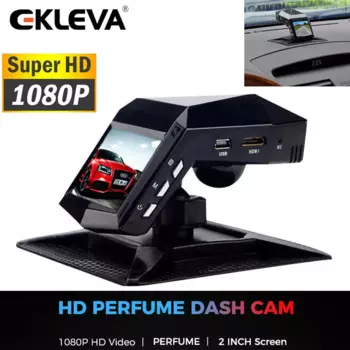 EKLEVA Автомобильный парфюм 1080P Dash Cam Освежитель воздуха Автомобильный видеорегистратор HD Камера ночного видения Видеорегистратор Авто с камерой заднего вида