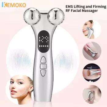 EMS Роликовый массажер для лица 4D Beauty Bar Электрический вращающийся на 360° ролик для лица Тонкий массажер для лица и тела Инструмент для подтяжки лица Расслабляющий мяч