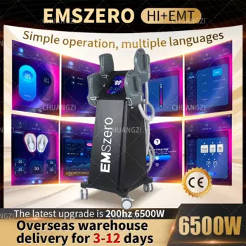 EMSzero Neo 6000 Вт 14Tesla Hi-emt радиочастотный фотоаппарат для мышц тела с 4 ручками RF Тазовая стимуляция опциональный салон