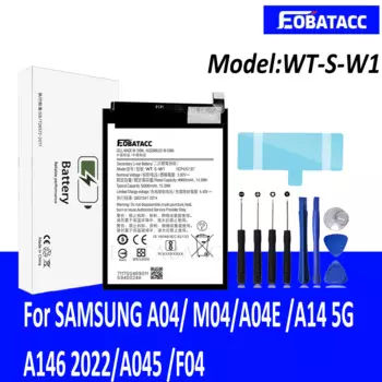 EOTABACC 100% новый аккумулятор высокого качества WT-S-W1 для Samsung A03/A14 4G, аккумулятор + инструменты