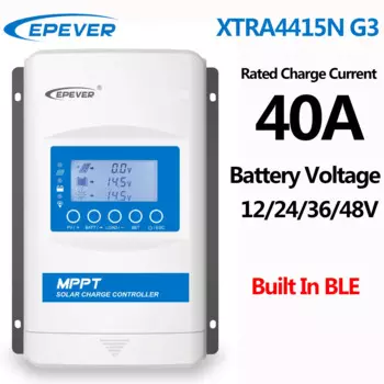 EPEVER Новое обновление XTRA4415AN G3 BLE 40A MPPT Контроллер заряда солнечной энергии Макс. вход PV 150 В Автоматическое определение напряжения аккумулятора
