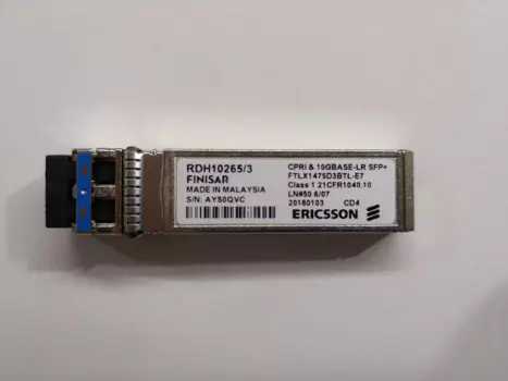ERICSSON SFP 10G 10KM/RDH10265/3 FTLX1475D3BTL-E7/10GBASE-LR волоконно-оптический модуль