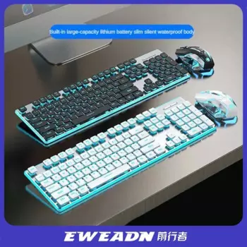 EWEADN X7S беспроводная клавиатура и мышь, двойной режим, ультратонкая портативная Бесшумная клавиатура, ПК, Офисная клавиатура, мышь, аксессуары для ноутбука