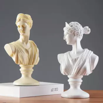 Европейский бюст, скульптурные украшения из смолы, фигурки для рабочего стола в отеле, офисе, украшение для дома, гостиной, декор для стола, поделки