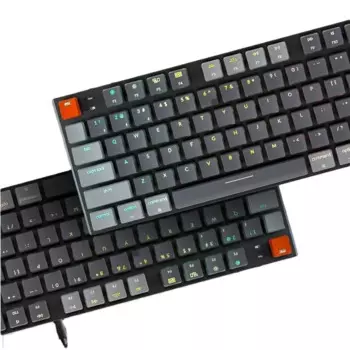 Фабричная клавиатура Keychron K1 с 87 клавишами, версия RGB, эргономичная полноразмерная беспроводная или Проводная Механическая игровая клавиатура с зарядкой