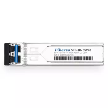 Fiberso 1000BASE 1.25G SFP модуль ER 40 км CWDM 1470 нм ~ 1610 нм LC SM оптоволоконный трансивер для сетевой связи
