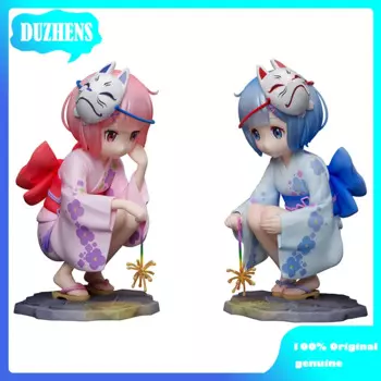 Фигура из ПВХ фигура аниме F:NEX Оригинал: Re:Zero REM RAM память детства Лето 11 см коллекционные игрушки подарок