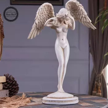 Фигурка из смолы, креативная скульптура, статуэтка ангела, сексуальная красивая статуя обнаженного человека, боди-арт, ремесла, украшения для дома
