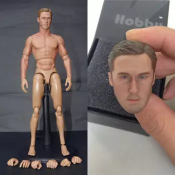 Фигурка в масштабе 1:6 изящная окрашенная модель голова Райан Гослинг солдат убийца 12-дюймовая экшн-фигурка мужское тело