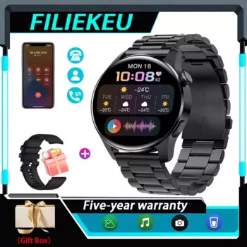 FILIEKEU Смарт-часы для мужчин и женщин Bluetooth вызов спортивные фитнес-умные часы мужские модные черные силиконовые умные часы для женщин