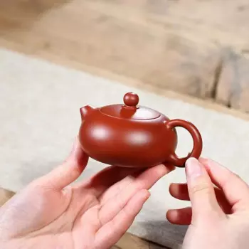 Фиолетовый Глиняный Чайник Dahongpao, шар Kong Xishi, около 100 мл, китайская глина, чайная посуда для поделок, чайный набор ручной работы
