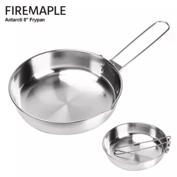 Fire Maple 304 Складная Сковорода Из Нержавеющей Стали с трехслойной конструкционной базой антарктия 8 дюймов сковорода для кемпинга на открытом воздухе