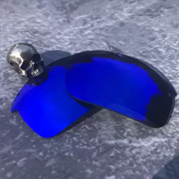 Firtox истинные поляризованные улучшенные Сменные линзы для-Oakley Bottle Rocket OO9164 солнцезащитные очки (только линзы)-темно-синее зеркало