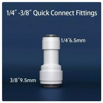 Фитинг для обратного осмоса пластиковый 1/4" 3/8"