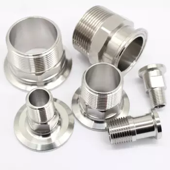 Фитинги для труб с шестигранной резьбой BSPT, 1/4 дюйма, 1/2 дюйма, 3/4 дюйма, 1-1/4 дюйма, 1-1/2 дюйма, 2 дюйма, из нержавеющей стали 304, для Tri Clamp