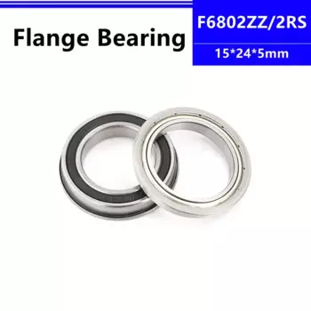 Фланцевый подшипник с глубоким желобом F6802ZZ 15*24*5 мм, фланцевый подшипник 15x24x5 мм, 50 шт./100 шт.