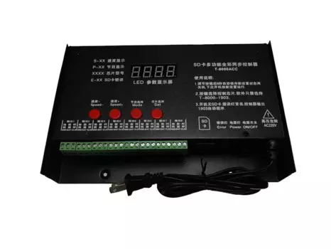 Флэш-контроллер для SD-карты WS2801 WS2811 LPD8806, 8192 пикселей, 5 в постоянного тока, водонепроницаемый, с защитой от дождя, флэш-контроллер