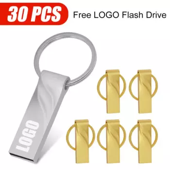 Флэш-накопитель USB 2,0, 16 ГБ, 32 ГБ, 64 ГБ, 8 ГБ, 30 шт.