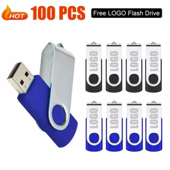 Флеш-накопитель USB, 4/8/16/32/64 ГБ, 100 шт.