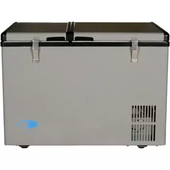 FM-62DZ 62 кварты, двухзонный портативный холодильник и морозильная камера, AC 110V/ DC 12V