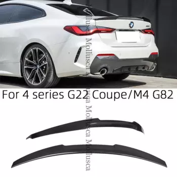 Для BMW 4 серии G22 Coupe & M4 G82 M4 Стиль углеродное волокно задний спойлер крыло багажника 2020-2024 FRP honeycomb кованый