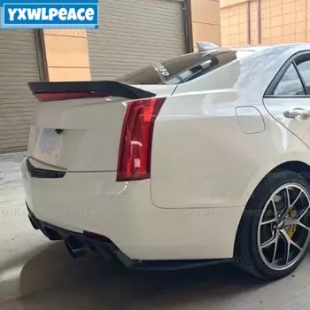 Спойлер для Cadillac ATS 2015 2016 2017 2018 2019, АБС-пластик, V-образный задний спойлер для багажника, комплект кузова, аксессуары