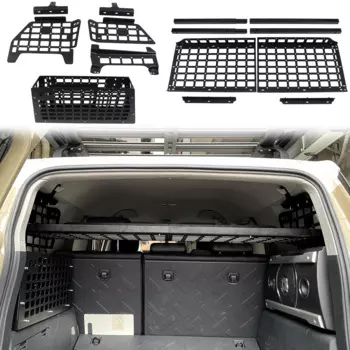 Модульная панель для хранения для Toyota FJ Cruiser 2007-2024, полка для модификации заднего багажника, стойка для мусора, панель Molle, автомобильные аксессуары