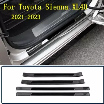 Накладка на порог из нержавеющей стали для Toyota Sienna 2021 2022