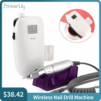 Foreverlily 30000 об/мин Электрическая дрель для ногтей 36WWireless полировщик для ногтей портативный маникюрный набор фреза для быстрого удаления ногтей