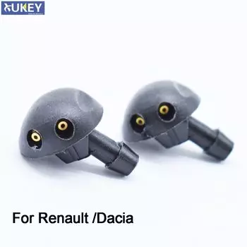 Форсунка омывателя лобового стекла для Renault Megane MK1 1995 - 2002 Scenic I, Dacia Logan Sandero Duster 04-11, 2 шт.