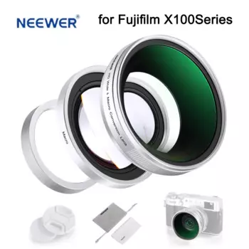 Фотоаппарат NEEWER LS-46 49 мм 0.43x Fisheye и 1.4x /LS-47 49 мм 0.75x с широким углом обзора и макро 1.4x для камер Fujifilm серии X100