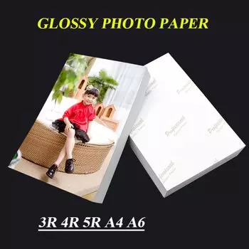 Фотобумага глянцевая 3R 4R 5R A4 A6 100 листов