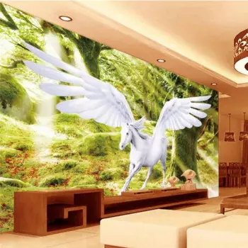 Фотообои beibehang на заказ, Настенные обои, рулон бумаги, мечта, лес, белое небо, 3D фоновая стена для гостиной, papel de parede 3D