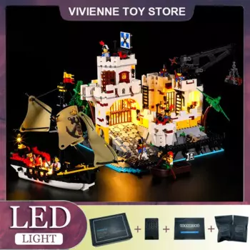 Фотообои для рукоделия, набор для LEGO 10320 Пиратская крепость (только фото, без модели конструктора)