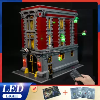 Фотообои для рукоделия, набор для LEGO 75827 Firehouse (только фотообои, без модели конструктора)