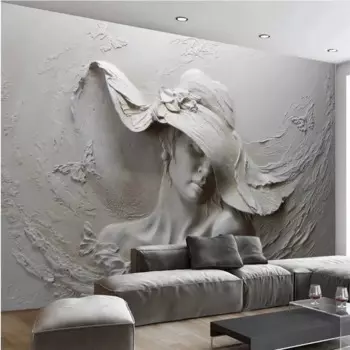 Фотообои на заказ, 3d обои, рельефы, красивая женщина, гостиная, спальня, фон на стену, обои, домашний декор
